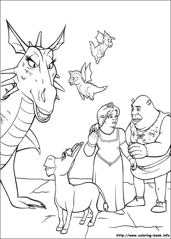 Shrek kolorowanki